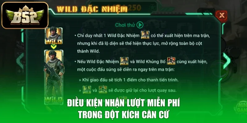 Điều kiện nhận lượt miễn phí trong Đột Kích Căn Cứ