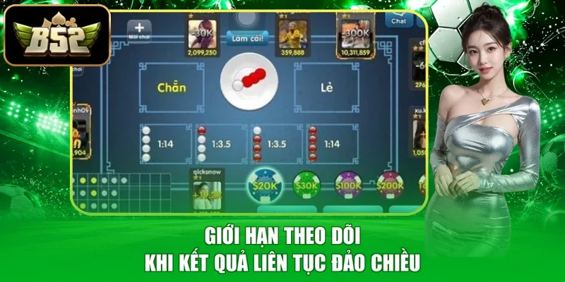 Giới hạn theo dõi khi kết quả liên tục đảo chiều