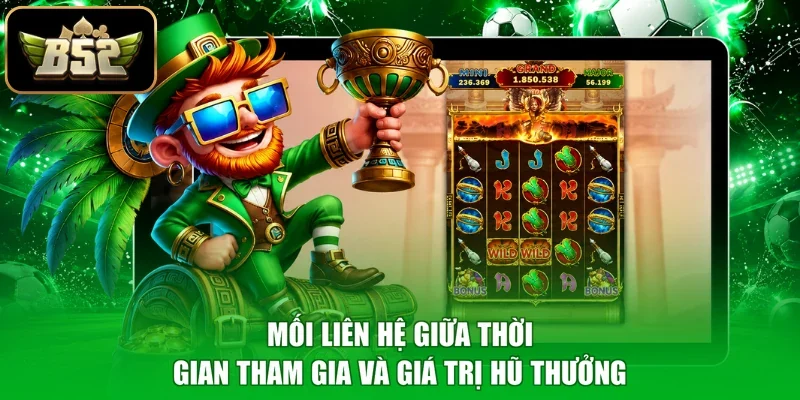 Mối liên hệ giữa thời gian tham gia và giá trị hũ thưởng