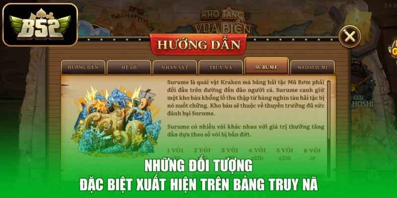 Những đối tượng đặc biệt xuất hiện trên bảng truy nã