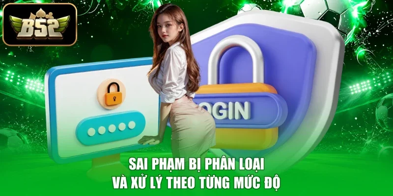 Sai phạm bị phân loại và xử lý theo từng mức độ